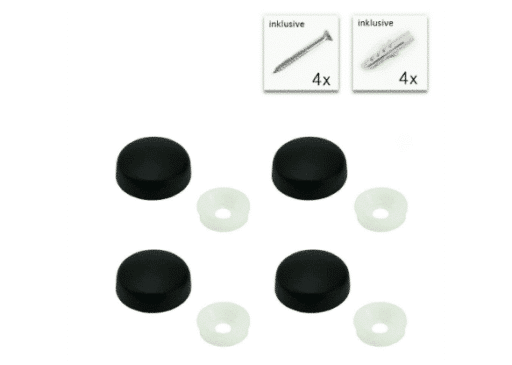 Schilder Befestigung Set 13 mm schwarz